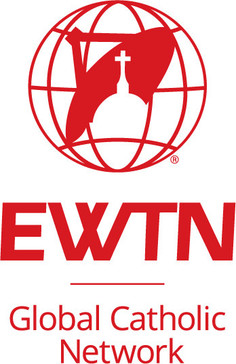 Ewtn logo Vertical Red